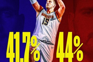 华体会-节末压哨不中不计入个人投篮!照此算约基奇上赛季三分命中率为44%
